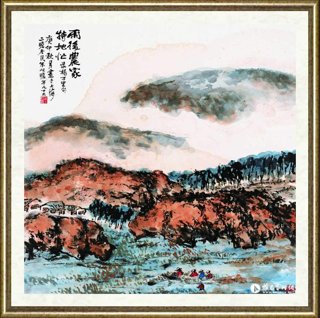 朱屺瞻_雨后农忙图_br_Busy Farming After Rain